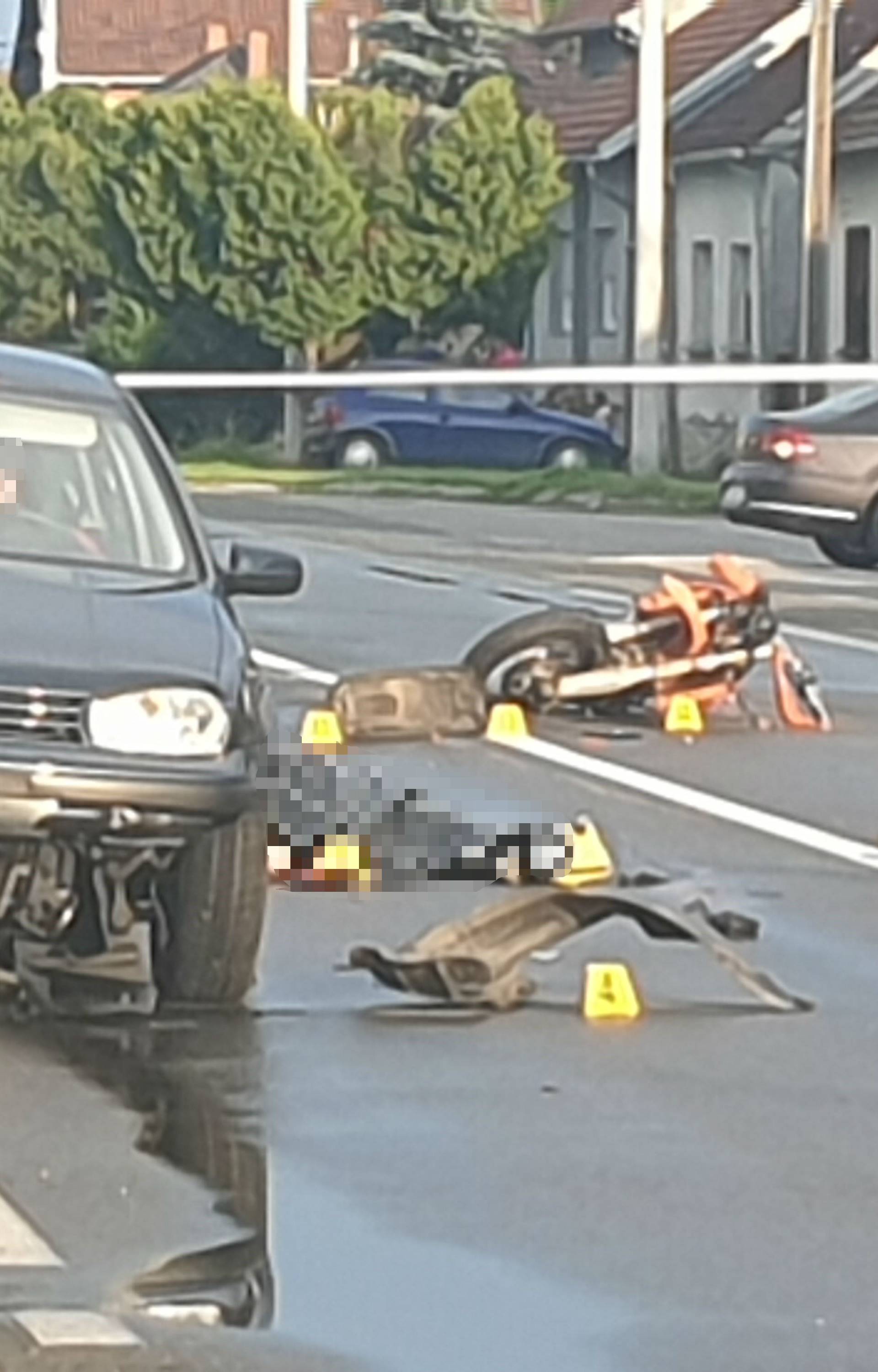 Stravični detalji nesreće: Pao s motocikla pa ga pregazio auto