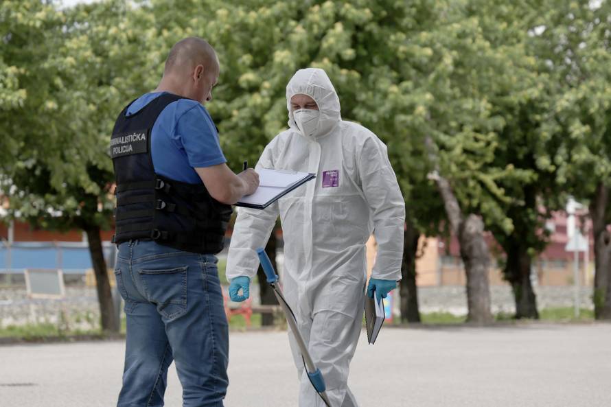Krapina: Policijski očevid na mjest ubojstva šefa krim policije Roberta Grileca