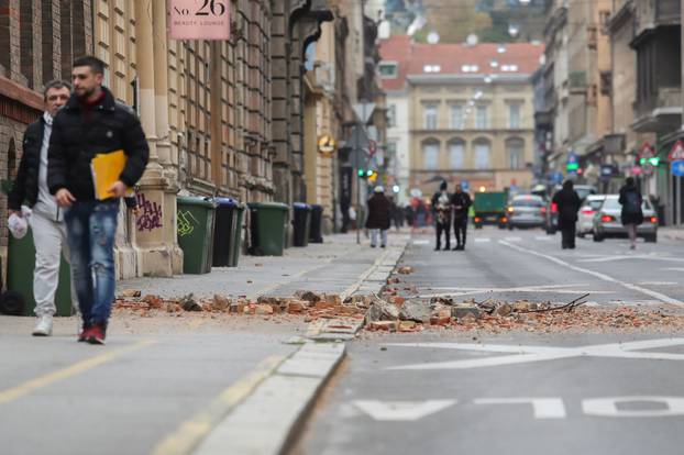 Oštećenja u centru Zagreba nakon potresa