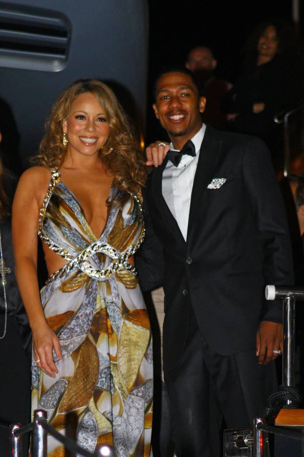 CANNES (FRANCIA) - MARIAH CAREY CON IL MARITO NICK CANNON OSPITI DI EVA CAVALLI