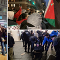 VIDEO Frka u New Yorku: Sukob Palestinaca i policije. Nosili su krvave jaslice 'Božić je otkazan'