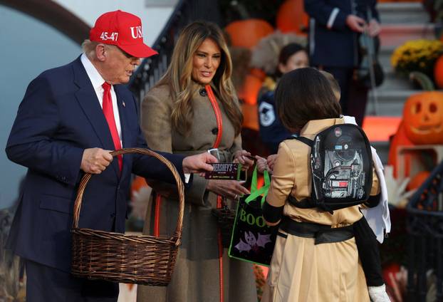 U.S. President Trump and first lady host Halloween event at White House in Washington