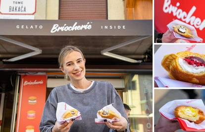 'Brioche con gelato' u Zagrebu: Pecivo punjeno talijanskim gelatom oduševilo Zagrepčane