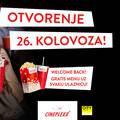 Dobro došli natrag – Cineplexx vas čeka uz povoljne cijene ulaznica te gratis kokice i piće!