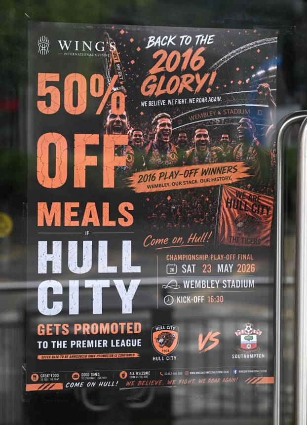 24sata Hull: Atmosfera u gradu uoči finalne utakmice za ulazak u Premijer ligu Hull City - Middlesbrough