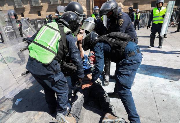 Protest against insecurity and corruption in country, in Mexico City