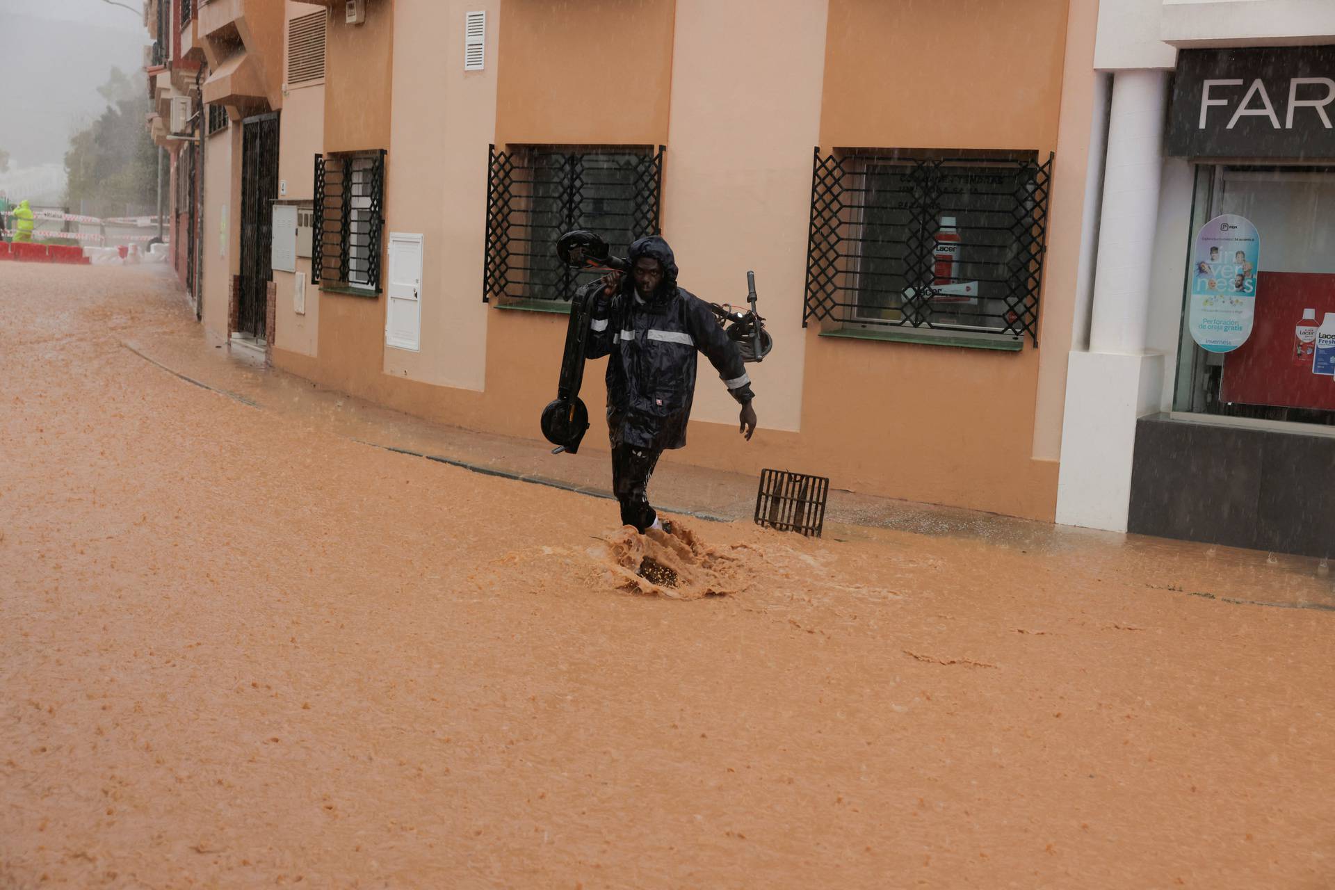 Heavy rains in Malaga