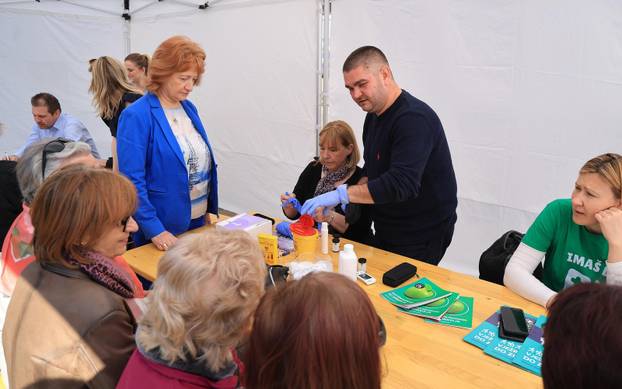Zagreb: Obilježavanje Svjetskog dana zdravlja na Trgu bana Josipa Jelačića