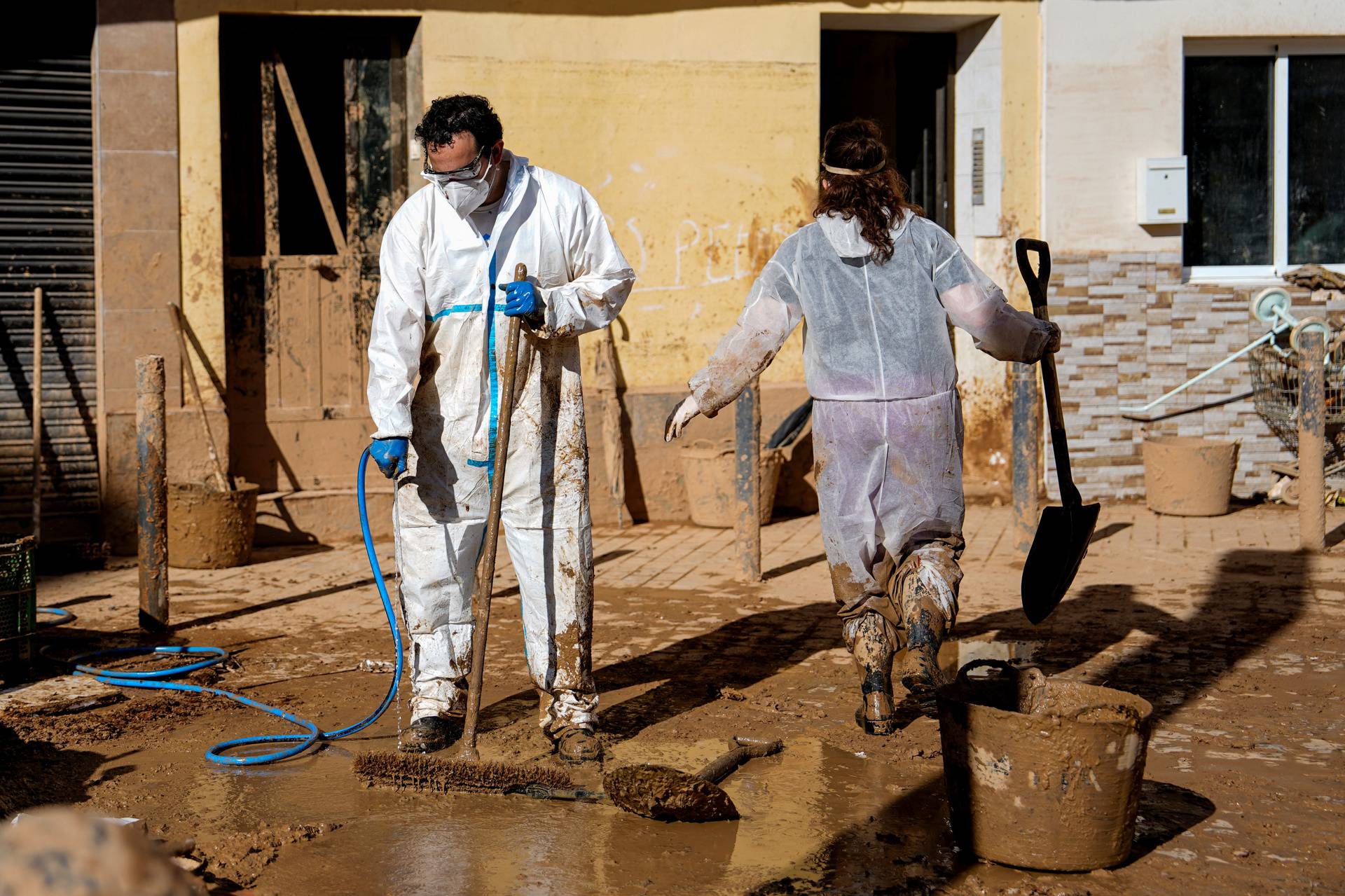 Aftermath of the flooding caused by heavy rains in Catarroja