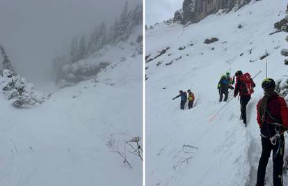 PRVE FOTOGRAFIJE SPAŠAVANJA  Gorska služba Slovenije za 24sata: 'Pretražujemo lavinu'