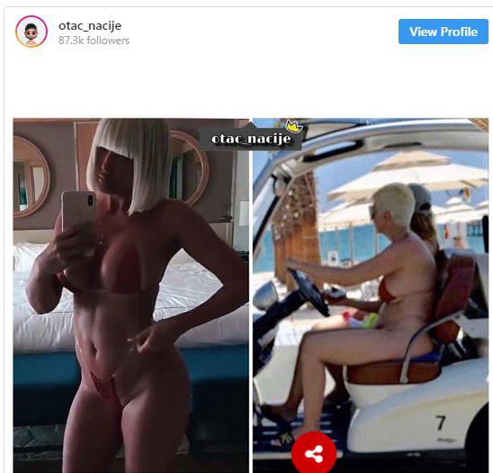 'Procurila' fotografija Karleuše u mini bikiniju bez Photoshopa