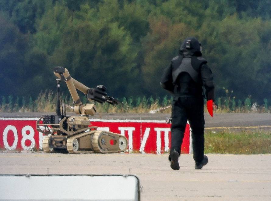 FILE PHOTO: Leipzig/Halle Airport after a drone was found near a runway, in Schkeudlitz
