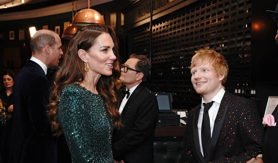 Kate i William ostavili djecu i otišli feštati, a Ed Sheeran nije skidao pogled s vojvotkinje