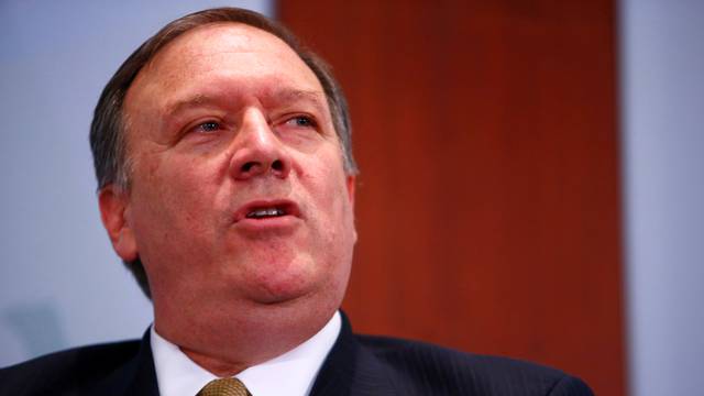 Central Intelligence Agency Director Mike Pompeo speaks at The Center for Strategic and International Studies in Washington
