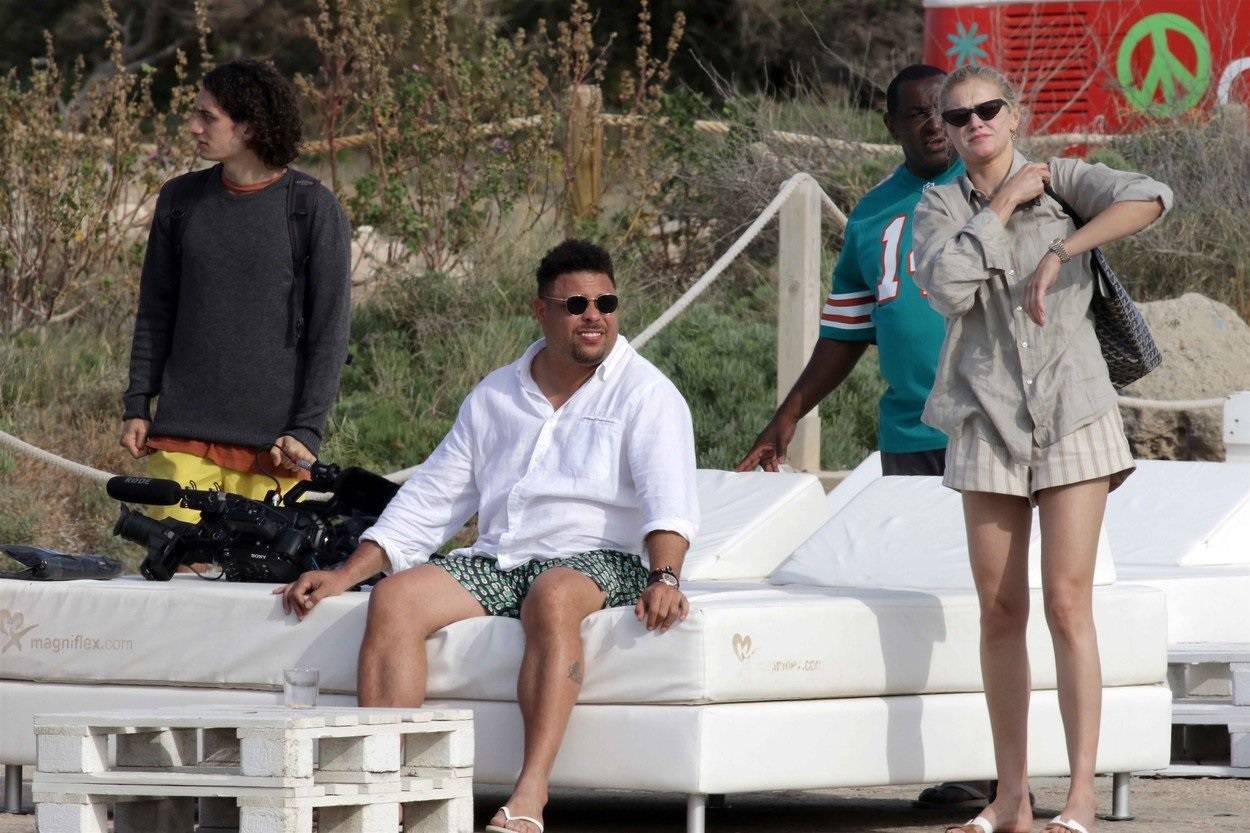 Ronaldo and Celina Locks on holiday in Formentera