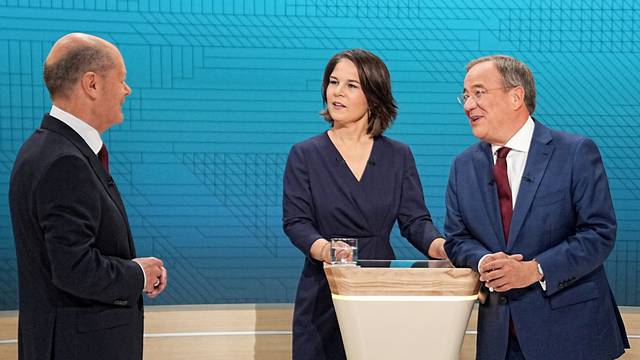 FILE PHOTO: Televised debate of the candidates to succeed Germany's Merkel