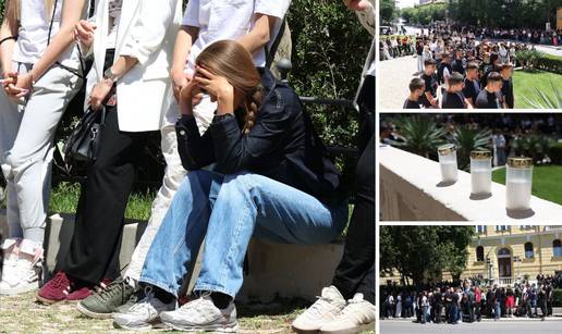 FOTO TUGA, SUZE I BOL &Scaron;ibenik prosvjeduje zbog ubojstva Luke (19): Odr&zcaron;ali 19 minuta &scaron;utnje...