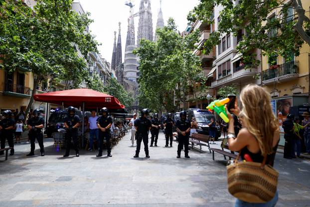 Anti-tourism protest in Barcelona