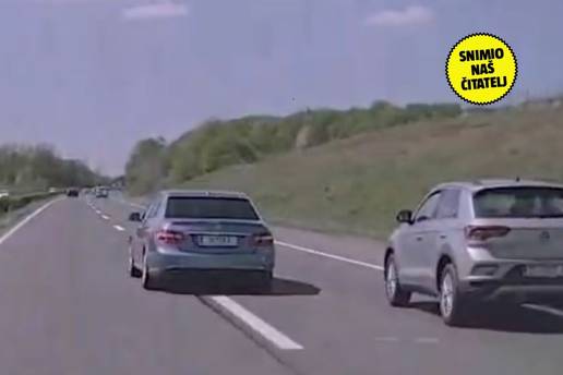 ŠOKANTNA SNIMKA! Pogledajte što radi budaletina za volanom na A1: 'Htio ga izgurati s ceste'