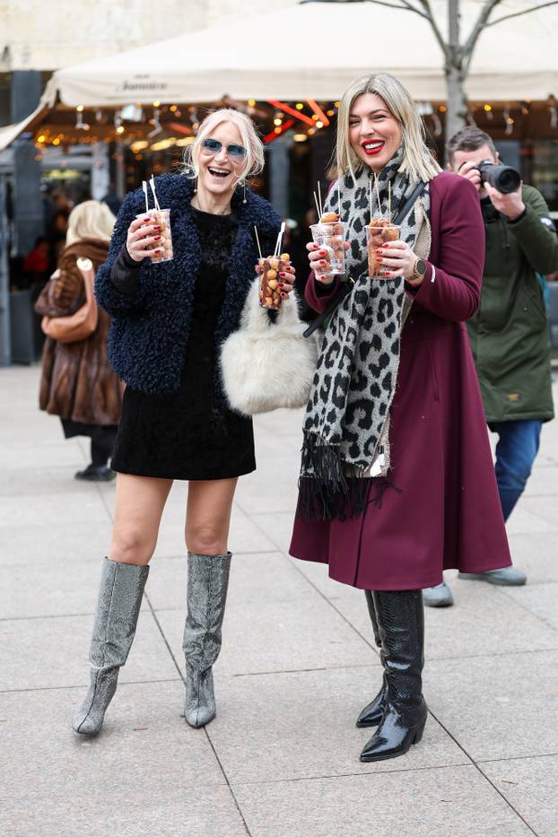 Zagreb: Dobro raspoložena Uršula Tolj uživala u fritulama