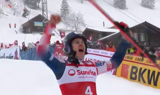 VIDEO Ludnica u Adelbodenu! Pogledajte navalu emocija i kako je Zubčić slavio postolje