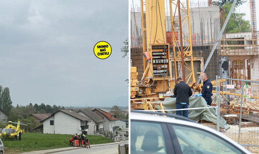 FOTO Mjesto tragedije u Samoboru: Na gradili&scaron;tu je pala dizalica, zaposlenik stradao