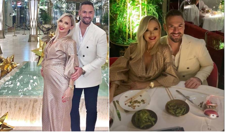 Glamurozni u Dubaiju: Šuput u zlatnoj haljini istaknula trbuh