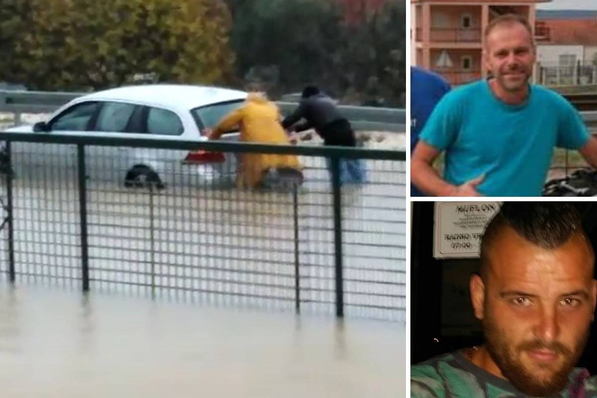VIDEO Spasili trudnicu koju je voda zatočila u autu: Mislio sam da će je bujica odnijeti na prugu
