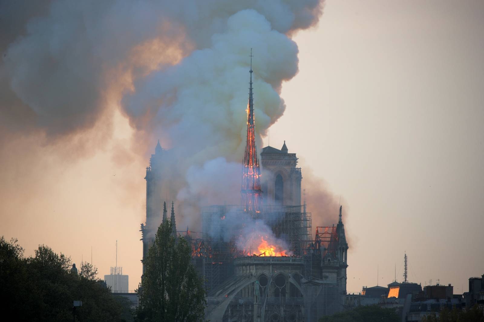 Fire at NotreÂ DameÂ Cathedral in Paris