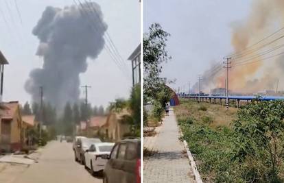 VIDEO Ogromna eksplozija u kemijskoj tvornici u Kini: Više od 200 spasilaca na terenu!