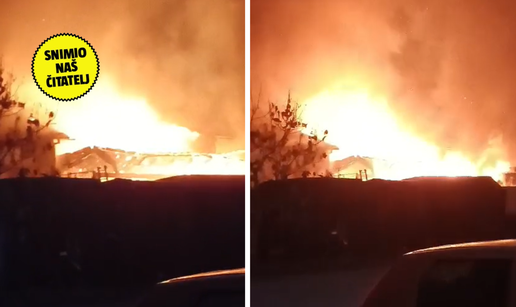 VIDEO Gorjela firma za preradu drva u Čazmi: 'Trebat će truda i vremena da ugasimo požar'