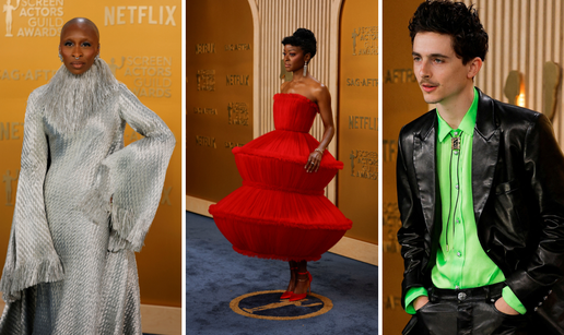 FOTO Srebrna 'vreća', crveni luster i neonska košulja: Evo što su slavni nosili na SAG Awards