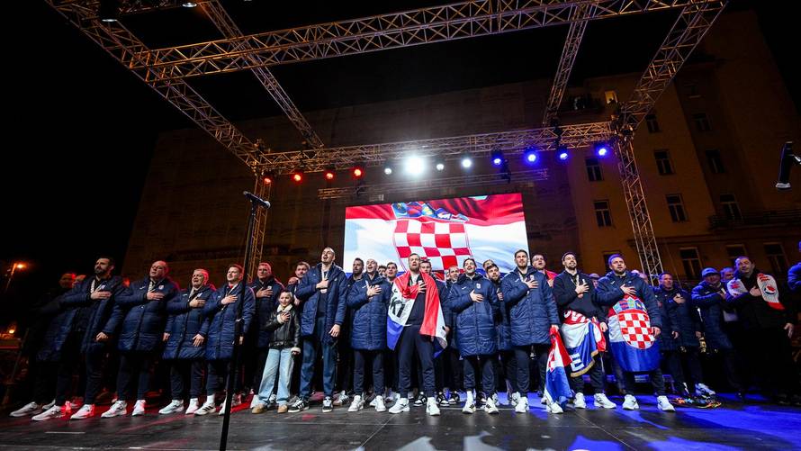 Zagreb: Svečani doček rukometnih reprezentativaca nakon osvojene bronce na Europskom prvenstvu