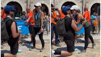 VIDEO Kleknuo na Stradunu i zaprosio trkačicu, pljeskali im