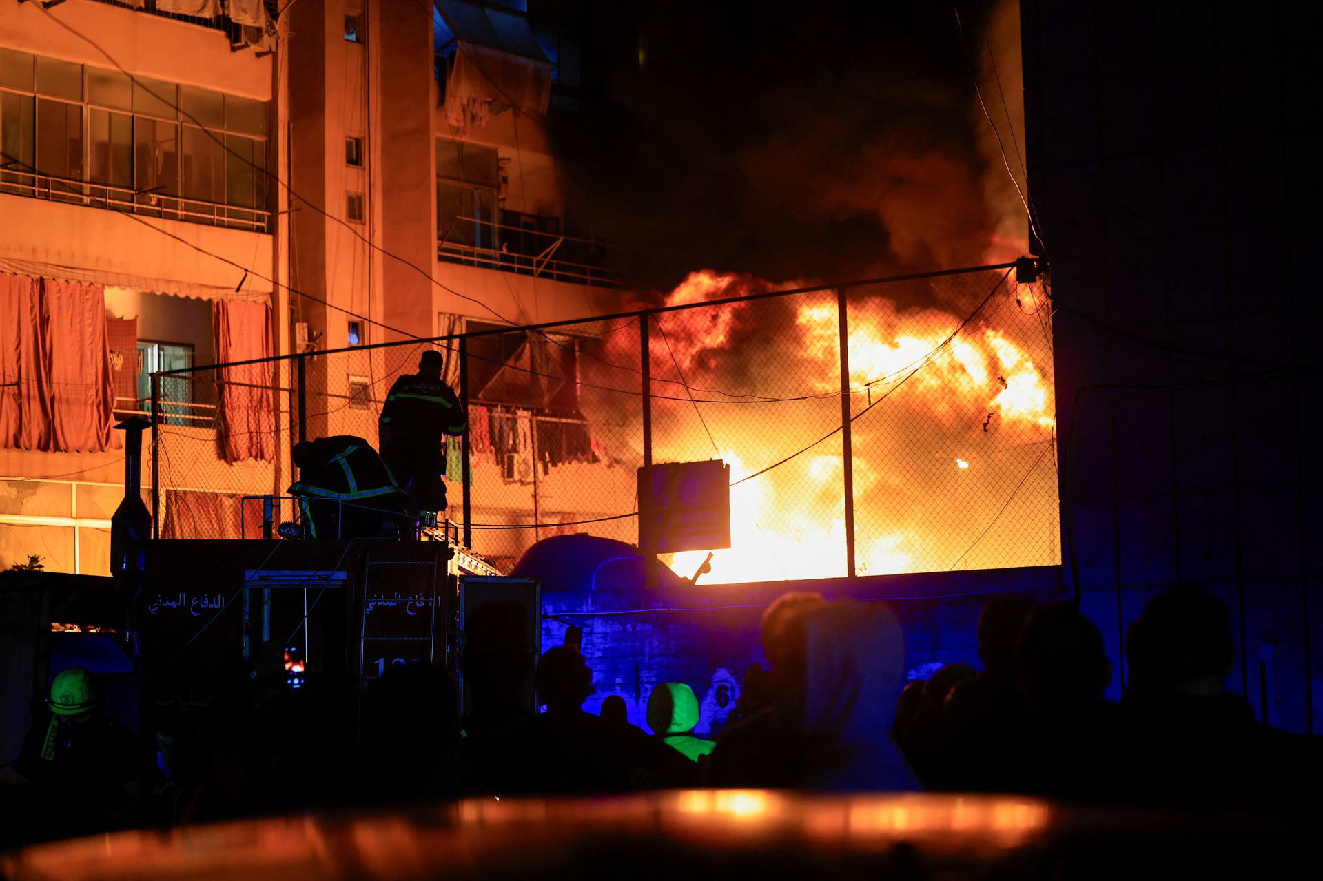 Aftermath of an Israeli air strike, in Beirut