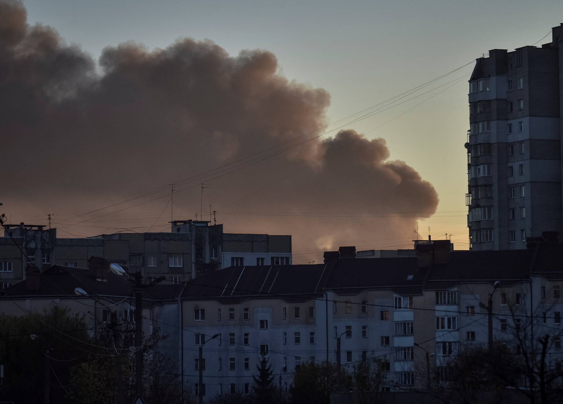 Russian missile strike in Lviv