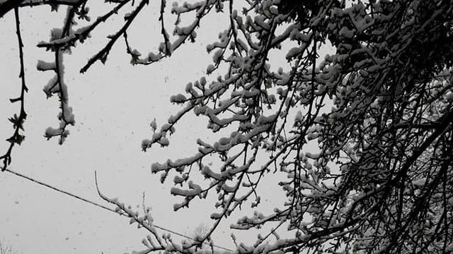 FOTO Snježne  scene dolaze nam iz Pakraca, proljeće ili zima?