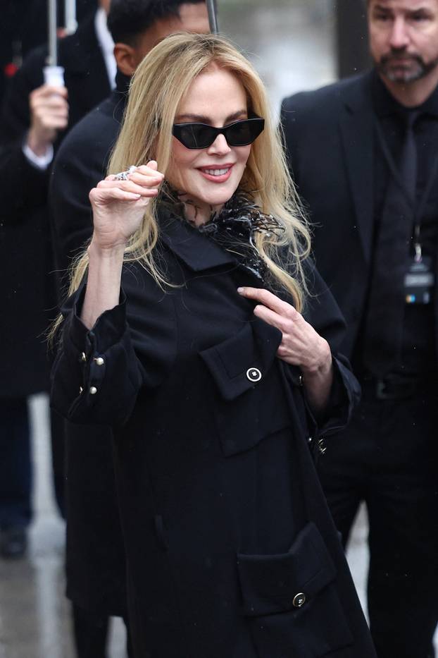 Guests at Chanel Haute Couture Spring/Summer 2026 show in Paris