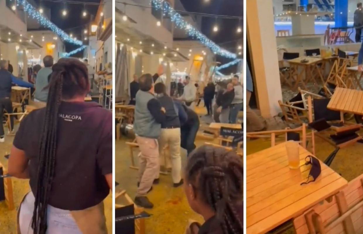 Makljaža u Portugalu: Hrvati se potukli ispred restorana, bacali stolice i čaše. Došla i policija