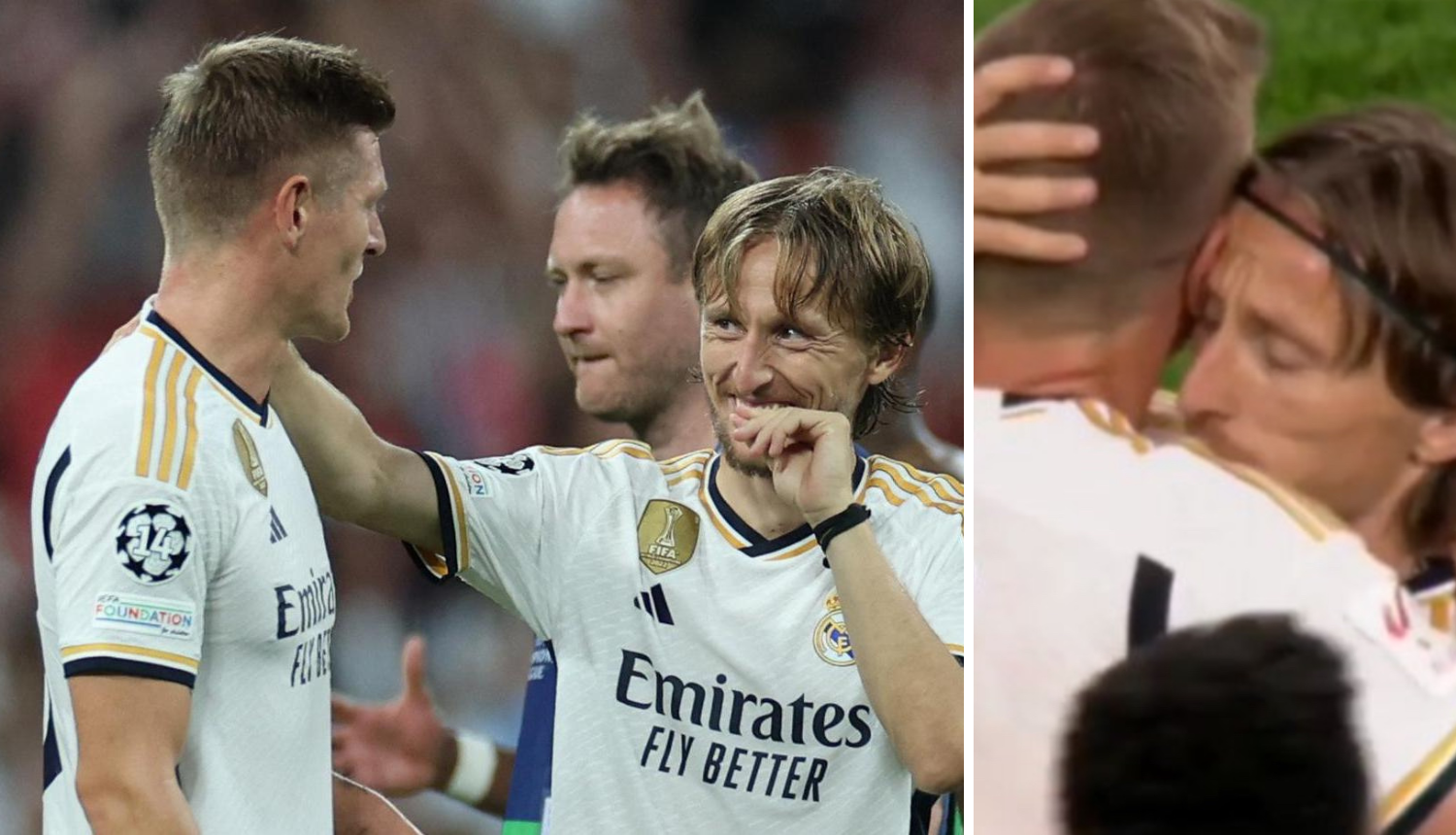 Luka Modrić jedva je zadržao suze dok je Kroos izlazio iz igre