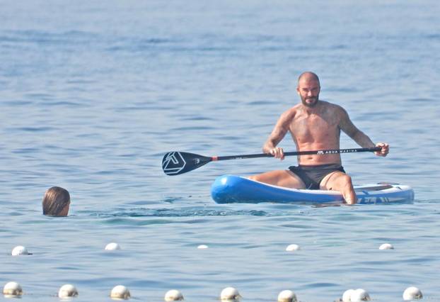 ARHIVA - 2023. David Beckham uživa u moru kod Lopuda