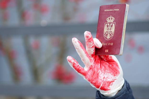 Zagreb: Mirna akcija solidarnosti sa svim žrtvama represivnog sustava u Srbiji ispred srpske ambasade