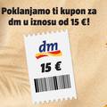 Aktiviraj godišnji Oranž za samo 7€ i dobiješ kupon za dm od 15€! I još 80€ drugih kupona