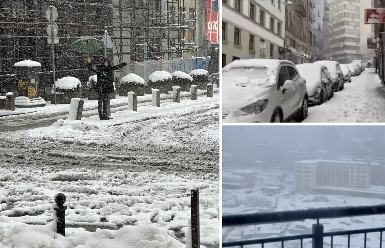 VIDEO Kolaps u Beogradu zbog snijega: 'Kao da je život stao, ceste su zatrpane, a mi zapeli'