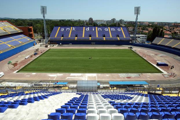 Zagreb: Radovi na stadionu Maksimir dva dana uo?i utakmice Dinamo - Neftchi