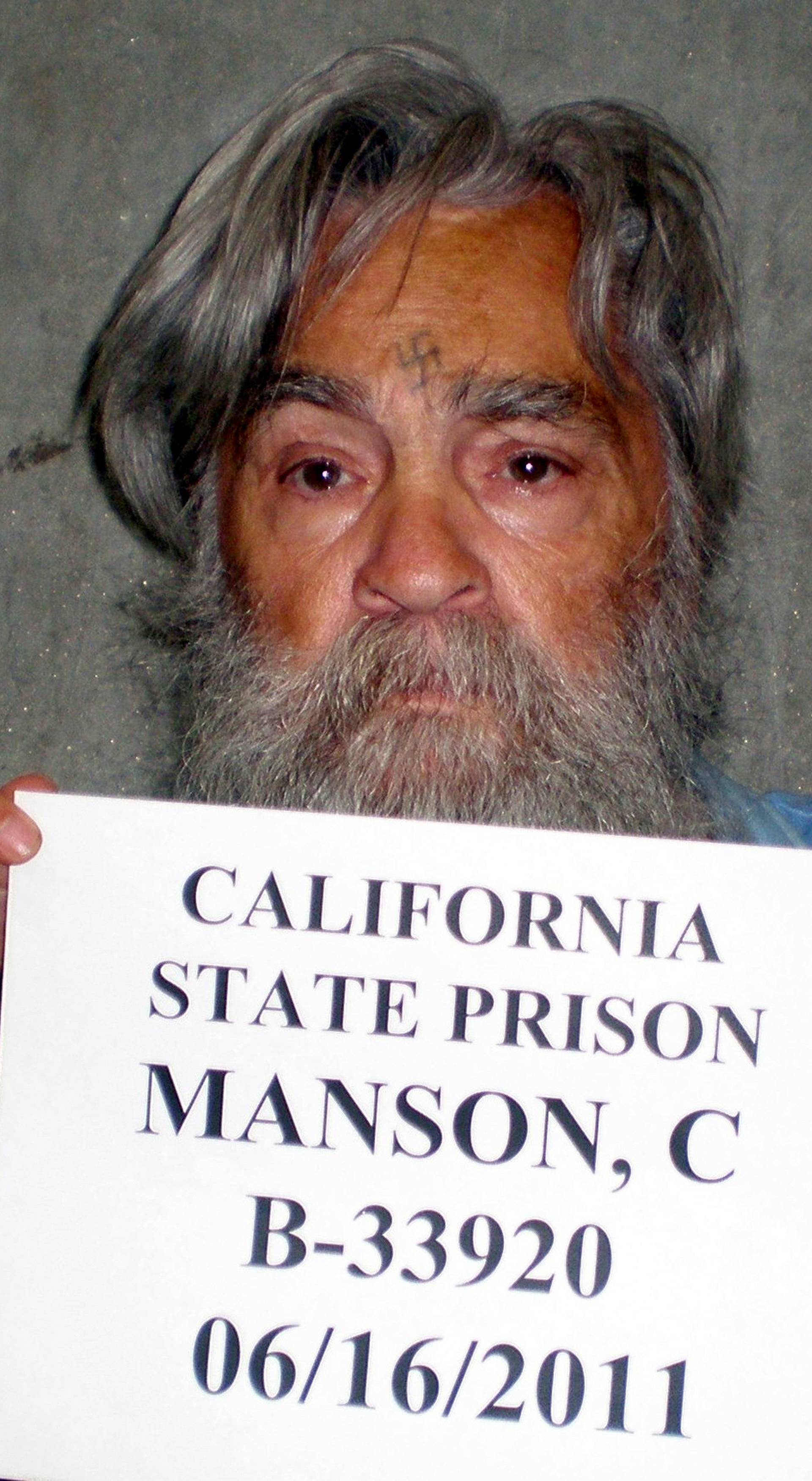 FILE PHOTO -  Handout photo of convicted murderer Charles Manson