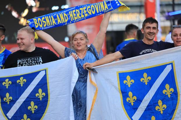 Zagreb: Praćenje utakmice između BiH i Švicarske