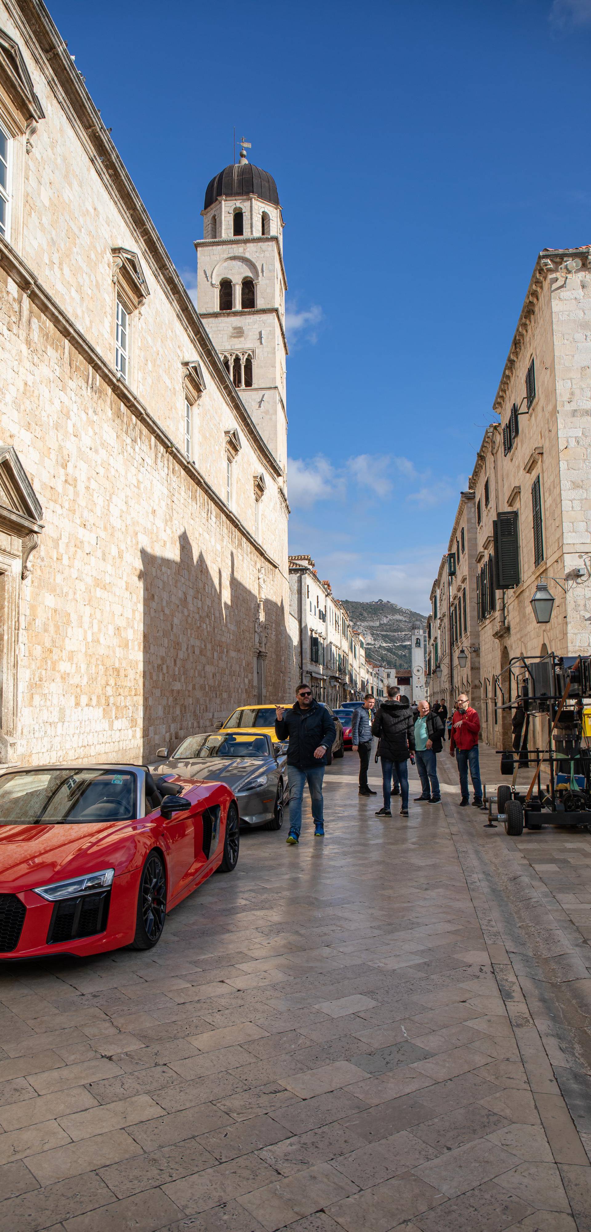 Dubrovnik: Pripreme za snimanje američke serije Jack Ryan na Stradunu