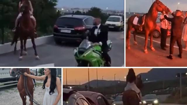 VIDEO Vjenčanje u Solinu: 'On je vozio motor, a ona jahala konja. Hari je sve začinio i oduševio...'