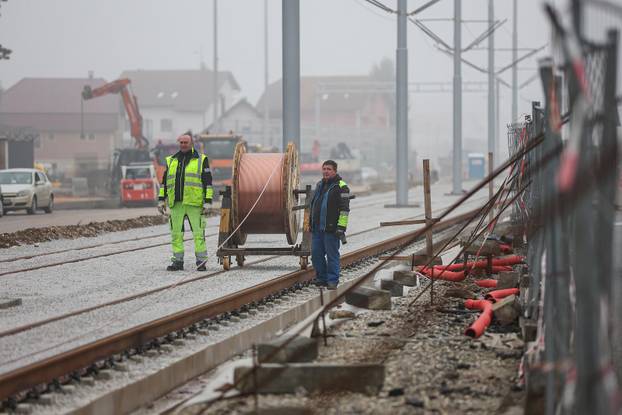 Radovi na Sarajevskoj cesti, proširenje ceste i gradnja nove tramvajske rute
